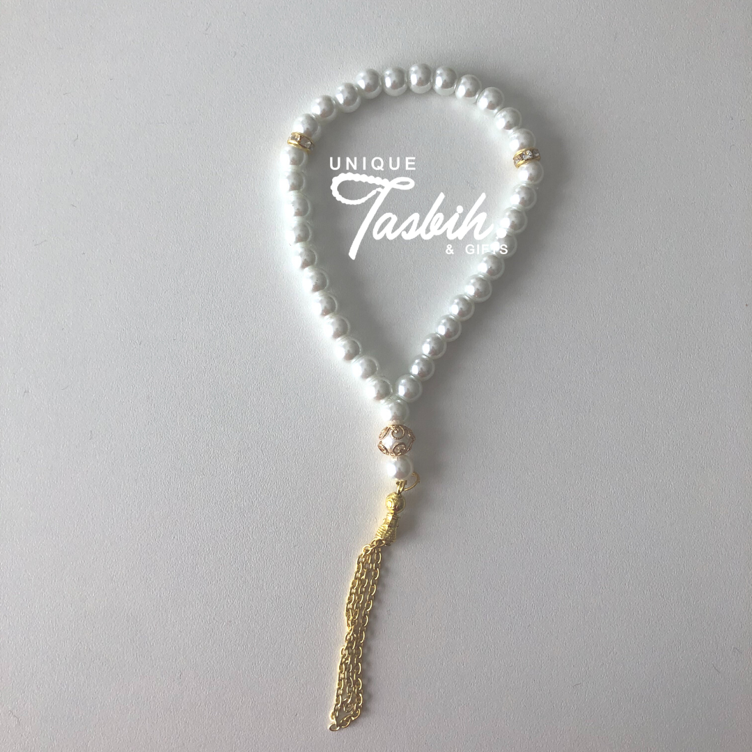 Tasbih 33 perles aux accents dorés – Unique Tasbihs & Gifts